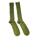Dolce & Gabbana Green Cotton Logo Over The Calf Socks SCS2231-L