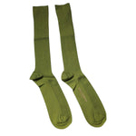 Dolce & Gabbana Green Cotton Logo Over The Calf Socks SCS2231-L