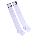 Dolce & Gabbana White Cotton DG Logo Print Open Toe Socks SCS2237