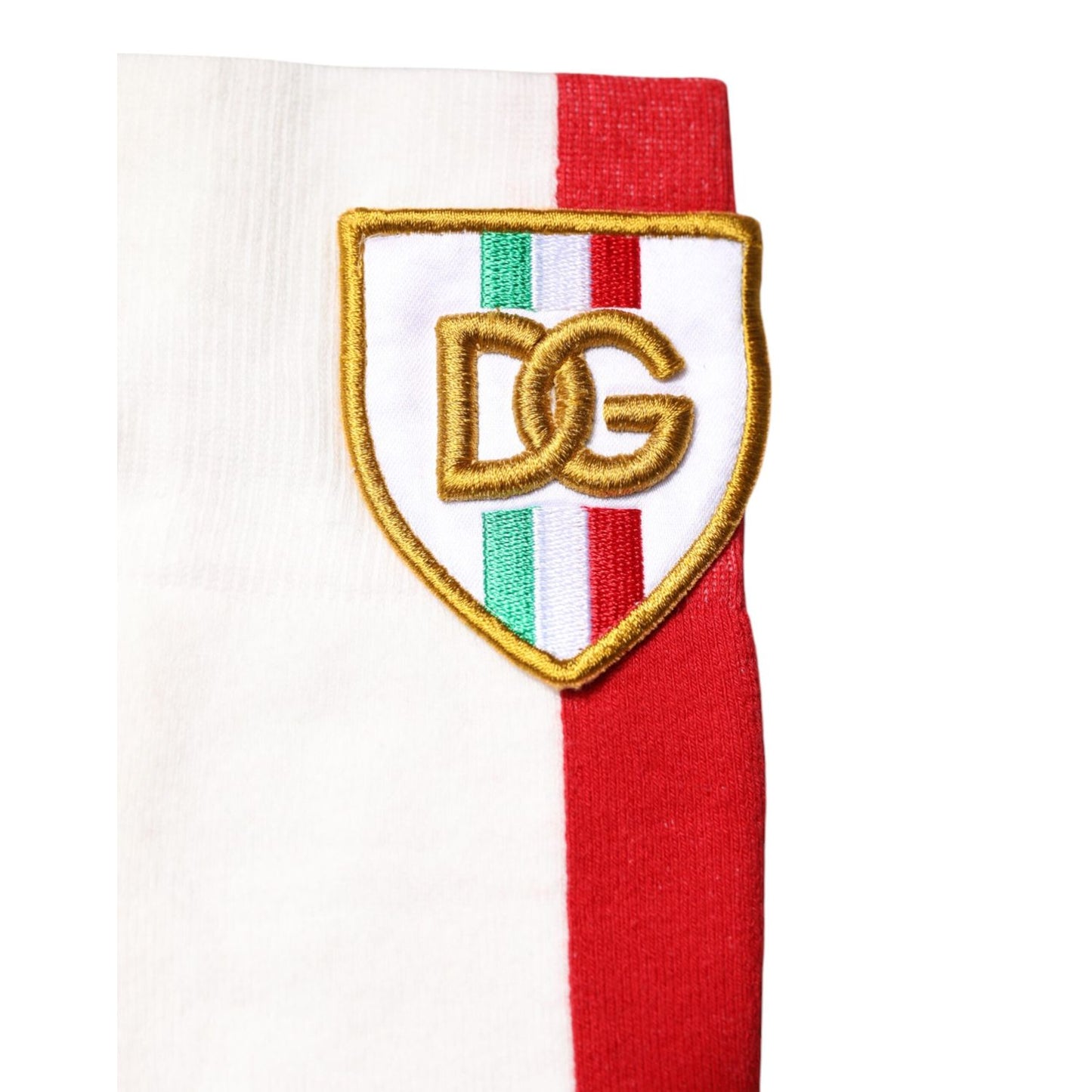 Dolce & Gabbana Multicolor Cotton DG Logo Patch Mid Calf Socks SCS2259-L