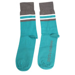 Dolce & Gabbana Green Gray Stretch DG Logo Mid Calf Socks SCS2216-L