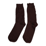 Dolce & Gabbana Brown Solid Cotton Stretch Mid Calf Socks SCS2219-L