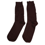 Dolce & Gabbana Brown Solid Cotton Stretch Mid Calf Socks SCS2219-L