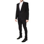 Dolce & Gabbana Multicolor Polyester Jacquard 2 Piece Suit