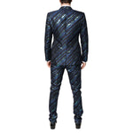 Dolce & Gabbana Multicolor Polyester Jacquard 2 Piece Suit