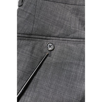 Dolce & Gabbana Gray Wool Single Breasted 2 Piece Suit