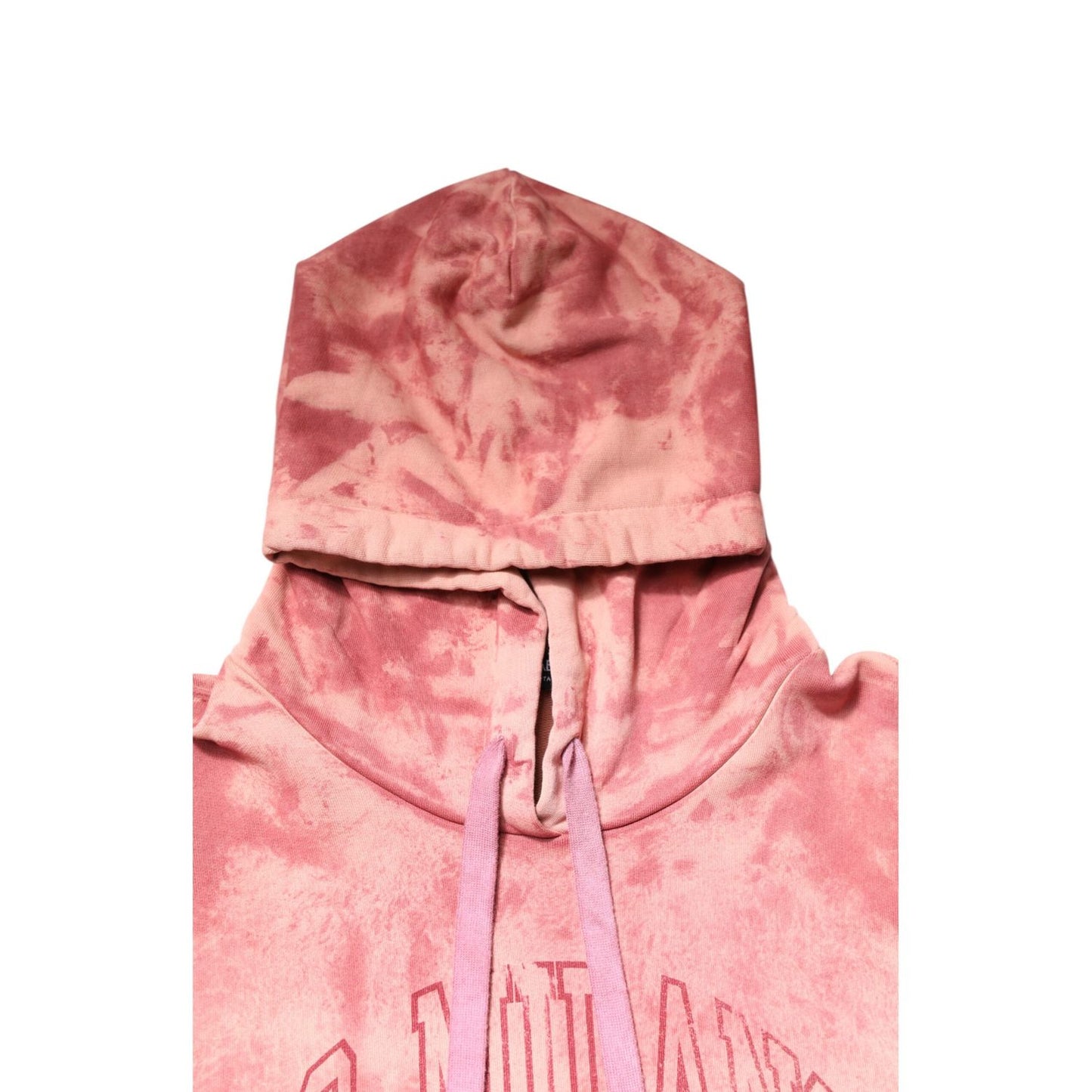 Dolce & Gabbana Pink Wash DG MILANO Hooded Pullover Sweater