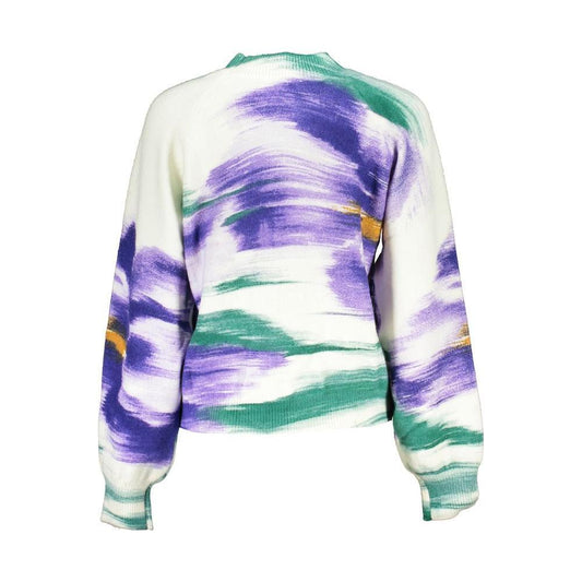 Desigual Elegant Crew Neck Sweater with Contrast Detailing DE-24908-XL