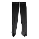 Dolce & Gabbana Black Viscose Stretch Over Calf Stockings Socks