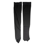 Dolce & Gabbana Black Viscose Stretch Over Calf Stockings Socks