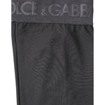 Dolce & Gabbana Black Viscose Stretch Over Calf Stockings Socks