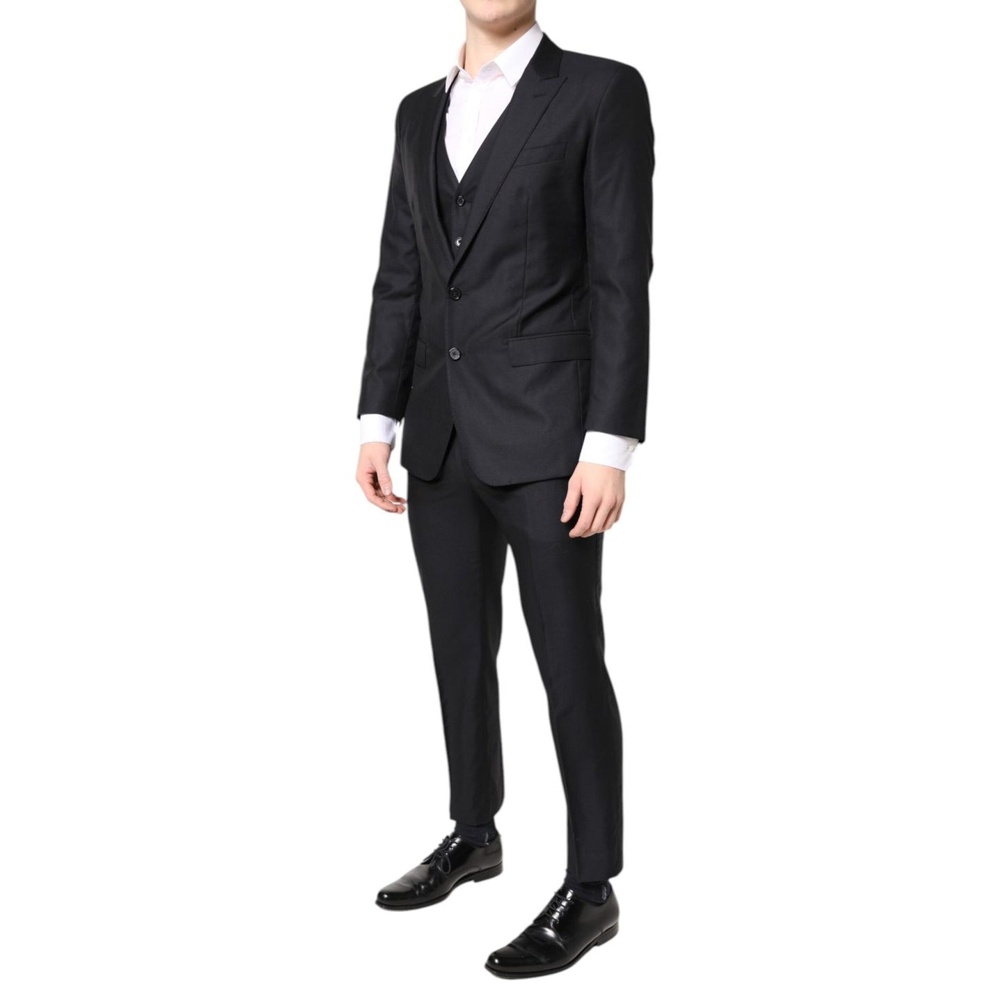 Dolce & Gabbana Blue MARTINI Wool Formal 3 Piece Suit KOS2128-48