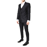 Dolce & Gabbana Blue MARTINI Wool Formal 3 Piece Suit KOS2128-48