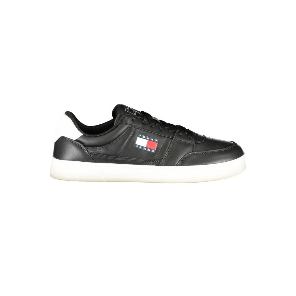 Tommy Hilfiger Black Polyester Sneaker