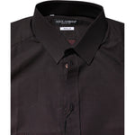 Dolce & Gabbana Maroon Jacquard Cotton GOLD Men Dress Shirt