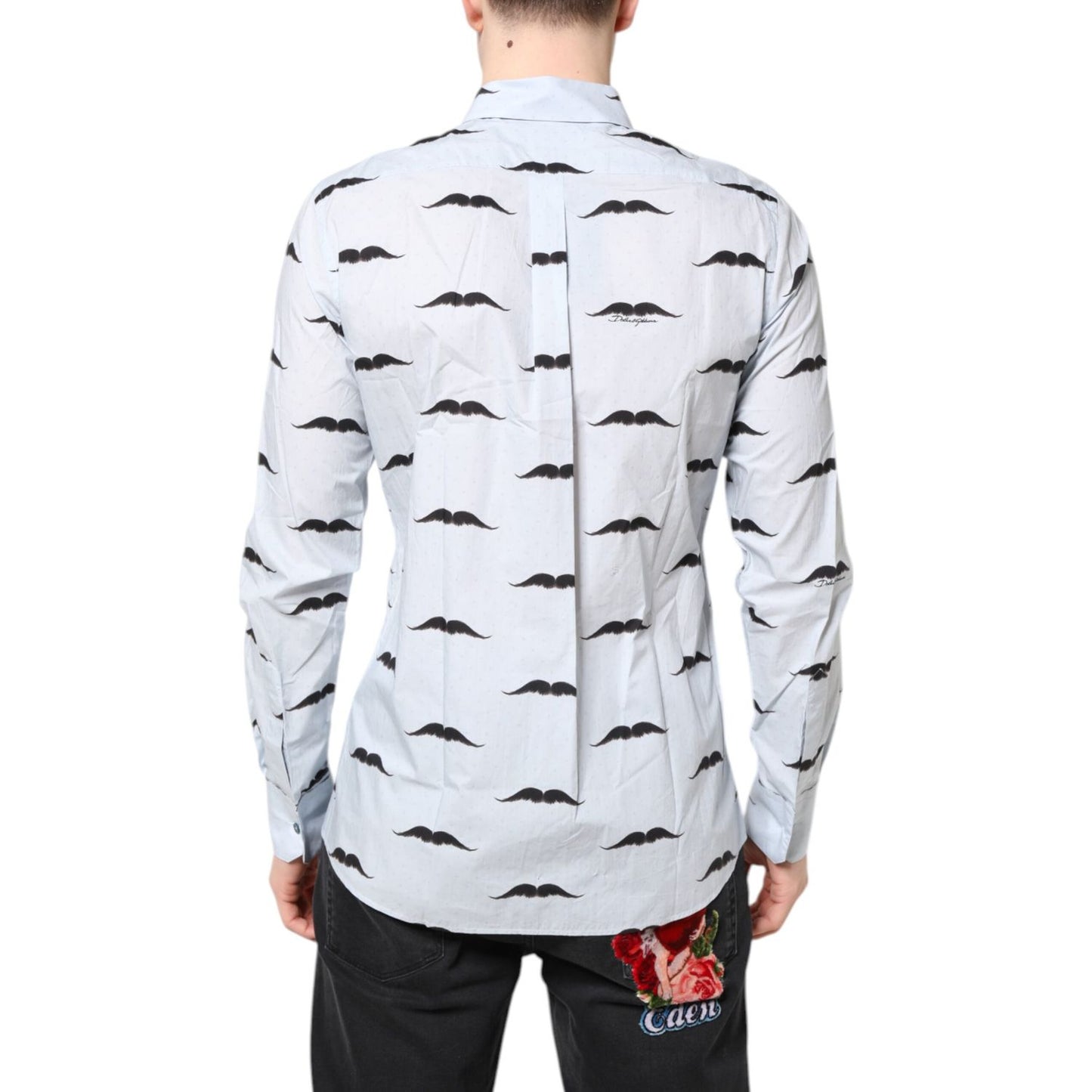 Dolce & Gabbana Light Blue Cotton MARTINI Formal Dress Shirt