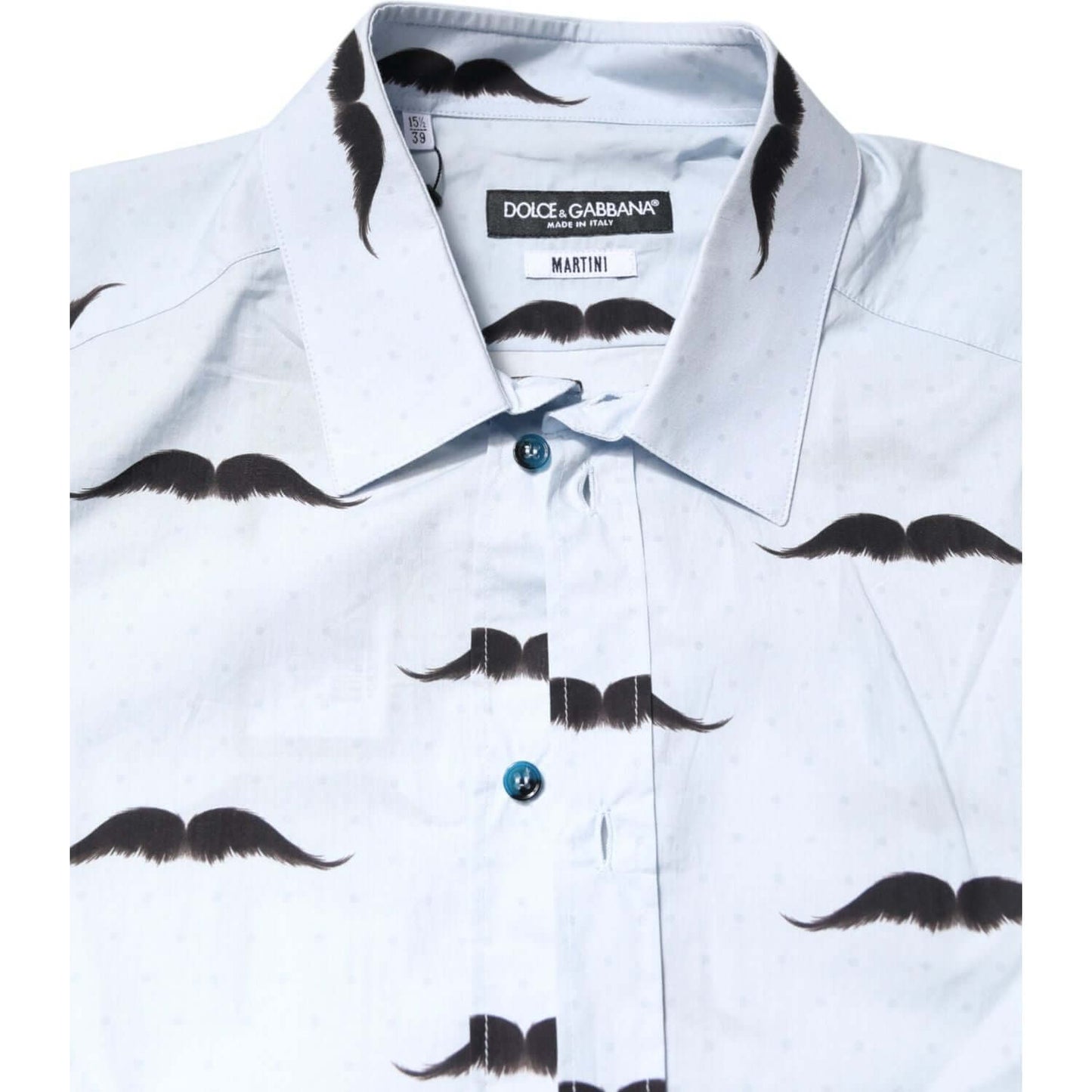 Dolce & Gabbana Light Blue Cotton MARTINI Formal Dress Shirt