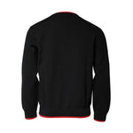 Dolce & Gabbana Black Nylon DGLogo Knit Men Pullover Sweater