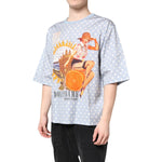 Dolce & Gabbana Light Blue Graphic Print Short Sleeve T-shirt