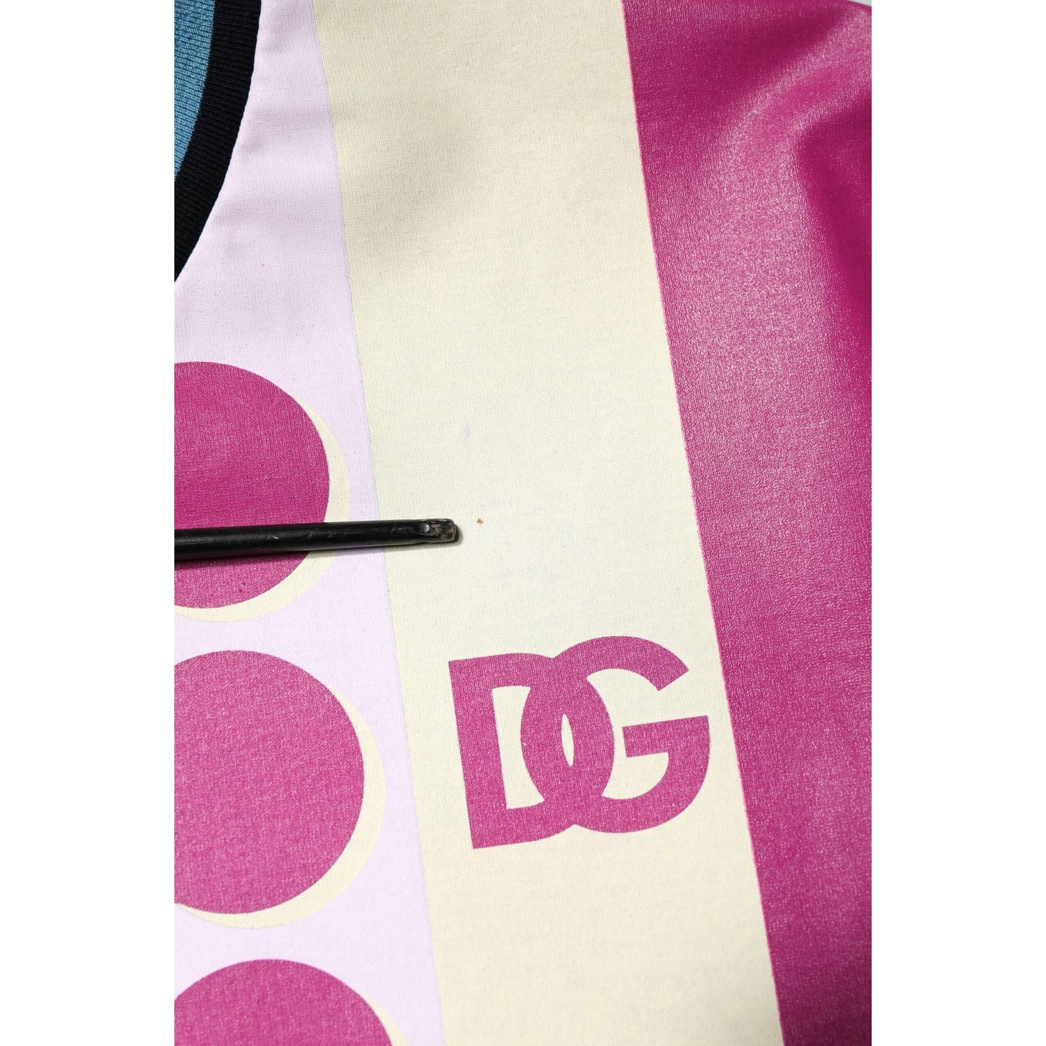 Dolce & Gabbana Multicolor Printed Logo Short Sleeve T-shirt