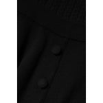 Dolce & Gabbana Black Cashmere Long Sleeves A-line Midi Dress