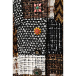 Dolce & Gabbana Multicolor Patchwork Button Down Jacket