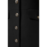 Dolce & Gabbana Black Wool Single Breasted Trench Coat Jacket
