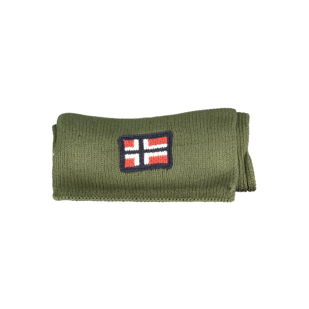 Norway 1963 Green Marabou Men Scarf NO-25582