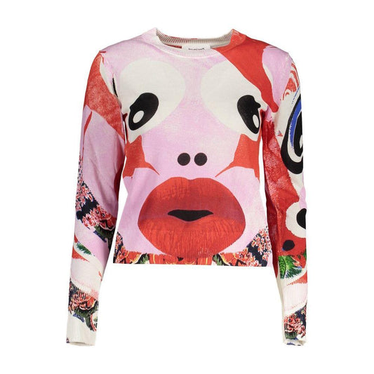 Desigual Pink Viscose Women Sweater DE-18737-M