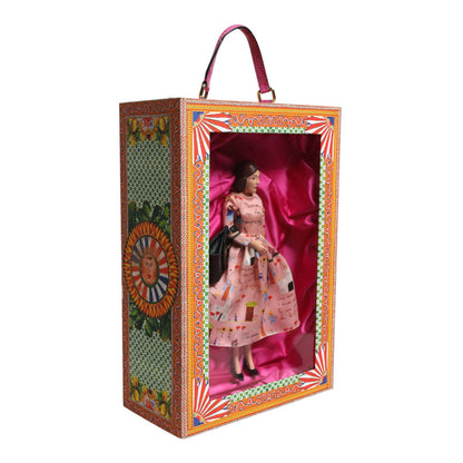 Dolce & Gabbana Pink Dress Ceramic Porcelain Fashion Leather Sicily Dolls