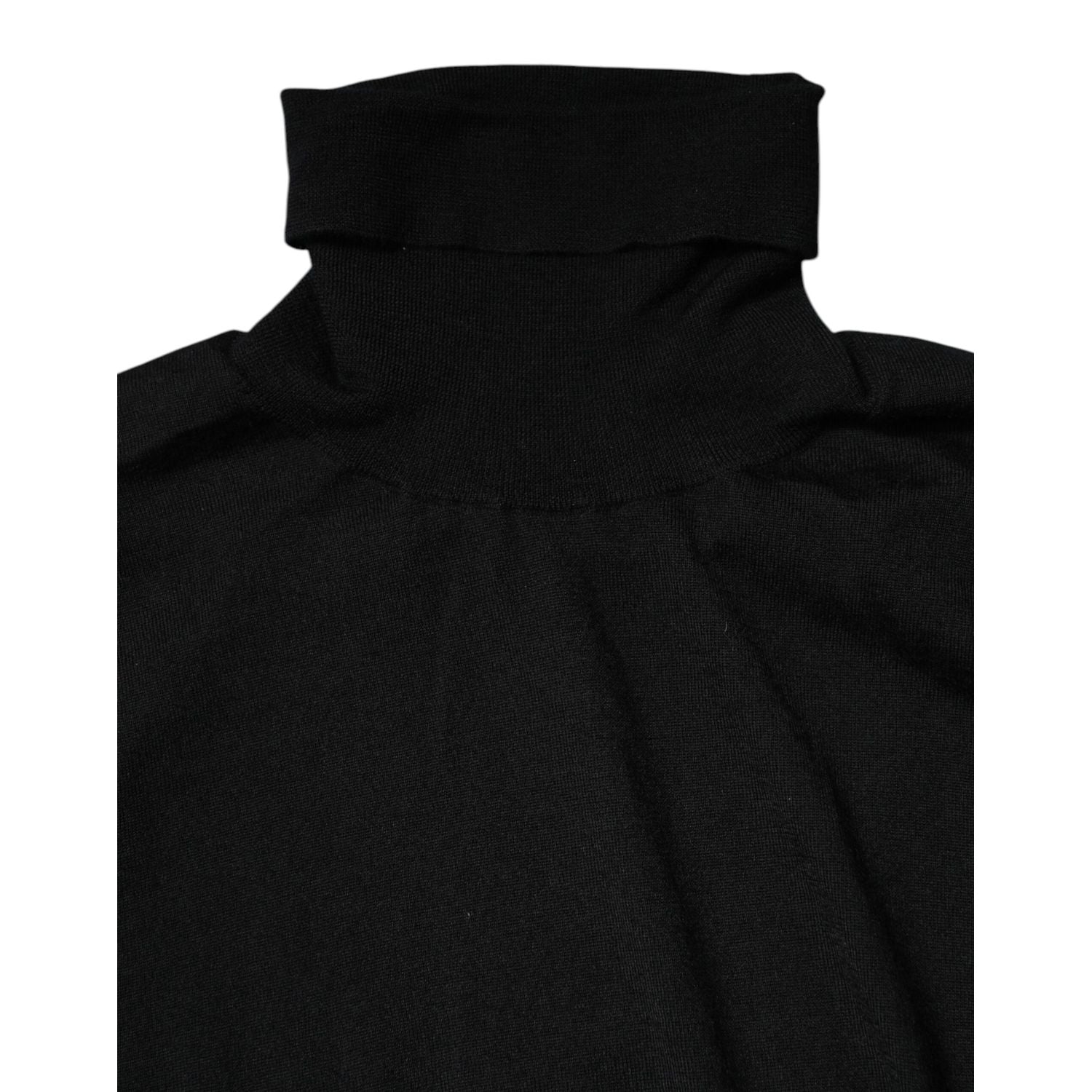 Dolce & Gabbana Black Cashmere Knitted Men Pullover Sweater