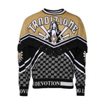 Dolce & Gabbana Multicolor Cotton Crew Neck Pullover Sweater