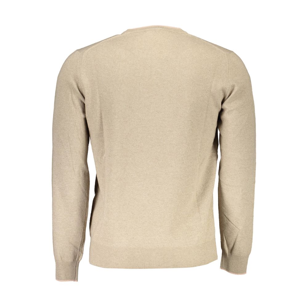Harmont & Blaine Beige Wool Men Sweater