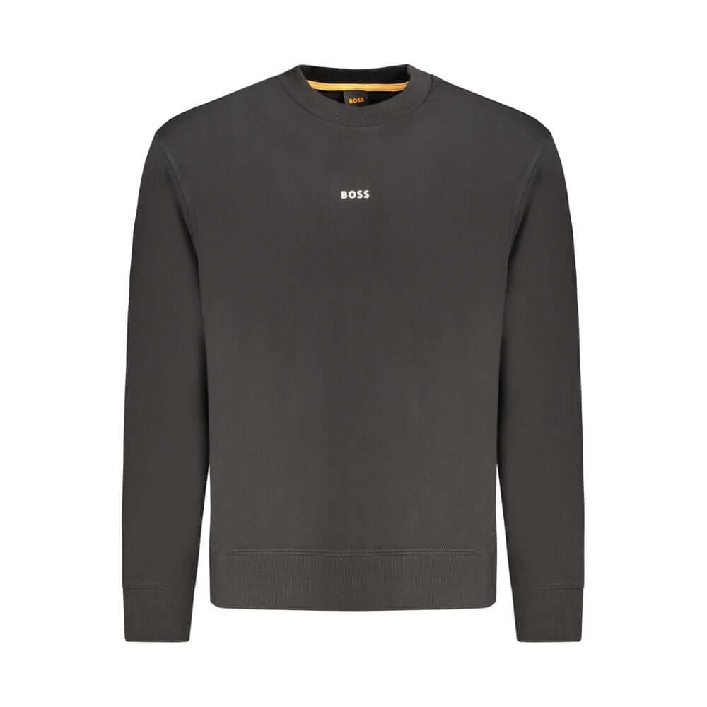 Hugo Boss Black Cotton Men Sweater