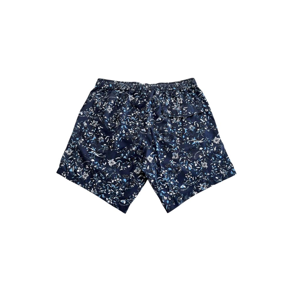 Trussardi Beachwear Blue Polyester Swimwear