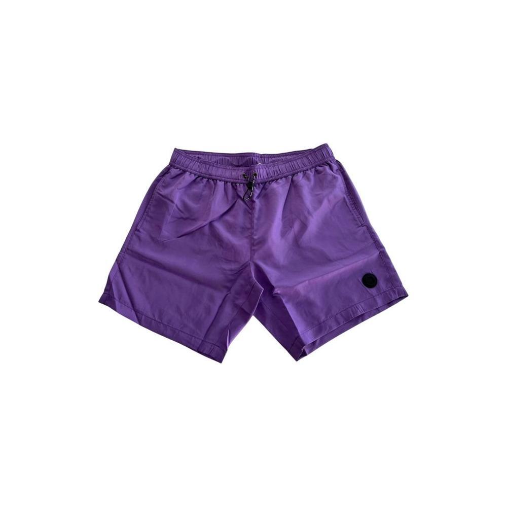 Trussardi Beachwear Purple Polyester Men Swim Short