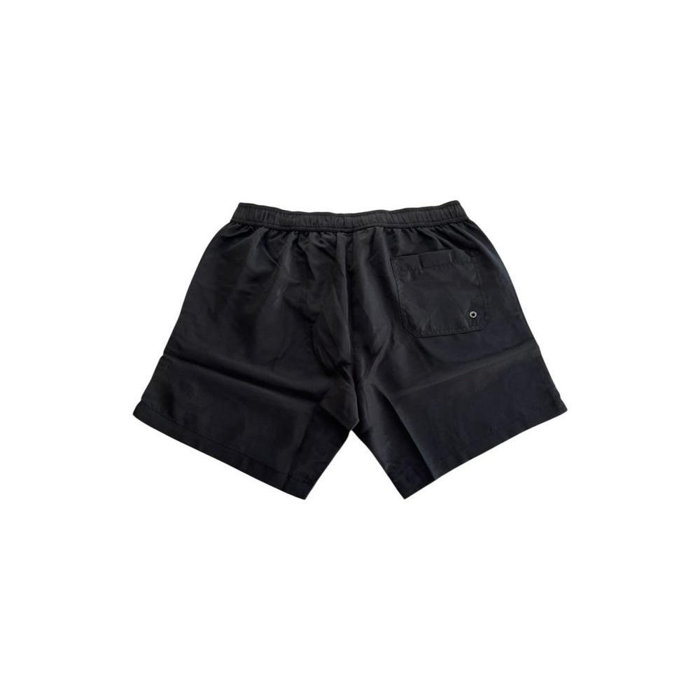 Trussardi Beachwear Black Polyester Men Swim Short