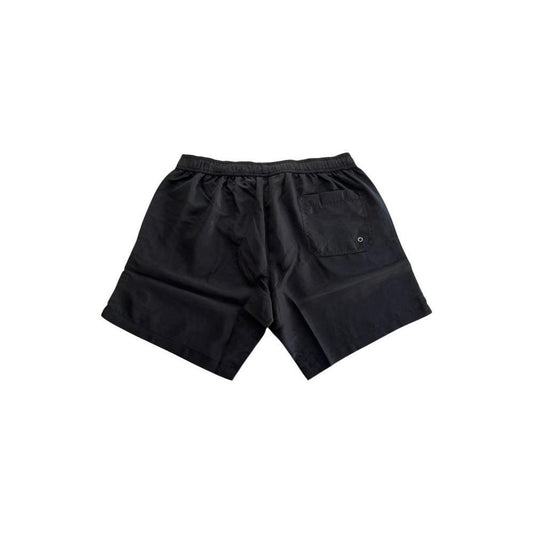 Trussardi Beachwear Black Polyester Men Swim Short