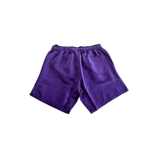 Trussardi Beachwear Purple Polyester Men's Swim Short