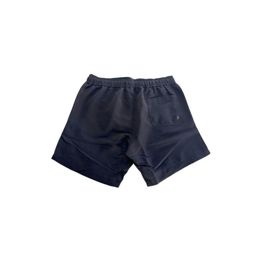 Trussardi Beachwear Black Polyester Men Swim Shorts