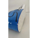 Dolce & Gabbana White Blue Leather Logo Low Top Sneakers Shoes
