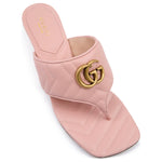 Gucci Mystic Pink Nappa Charlotte Leather Sandals 776995BKO605909_38
