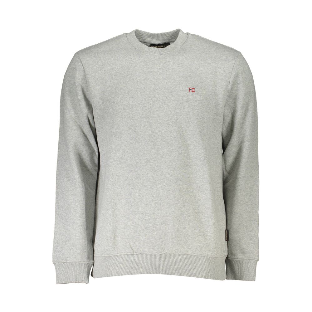 Napapijri Gray Cotton Sweatshirt
