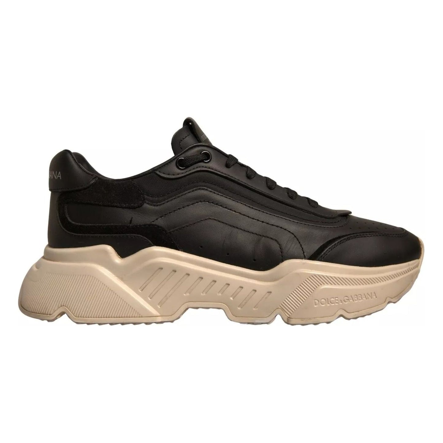 Dolce & Gabbana Black White Daymaster Low Top Sneakers Shoes