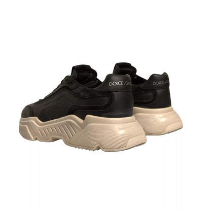 Dolce & Gabbana Black White Daymaster Low Top Sneakers Shoes