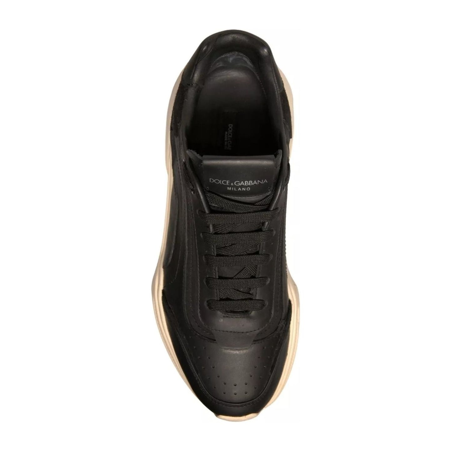 Dolce & Gabbana Black White Daymaster Low Top Sneakers Shoes
