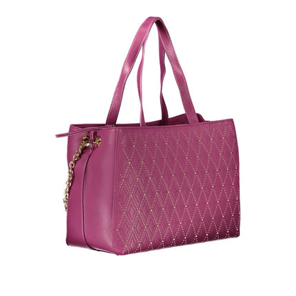 Mario Valentino Purple Polyethylene Handbag