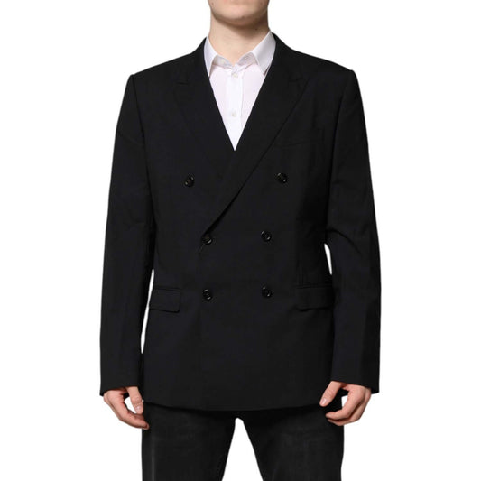 Dolce & Gabbana Black MARTINI Double Breasted Suit Jacket