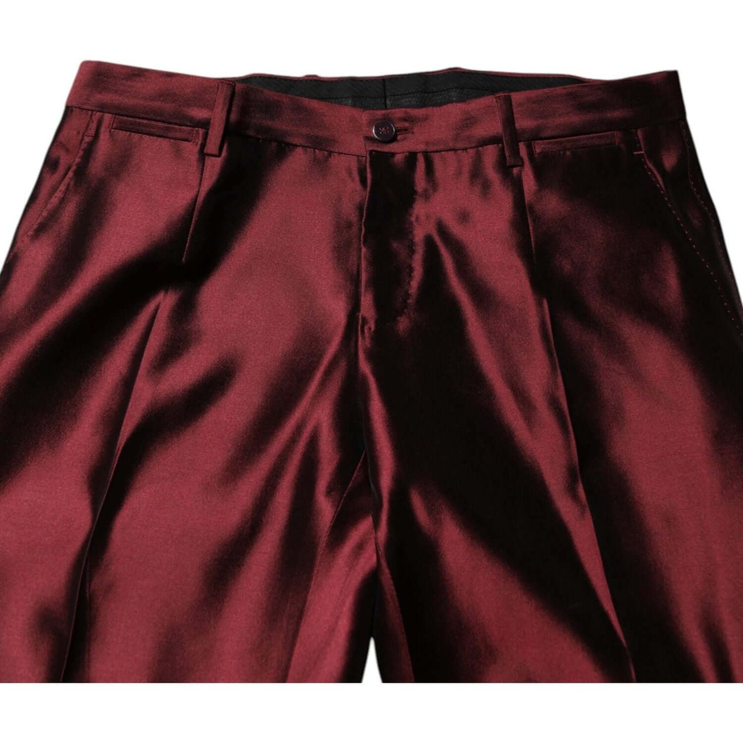 Dolce & Gabbana Bordeaux Silk 2 Piece Single Breasted Suit