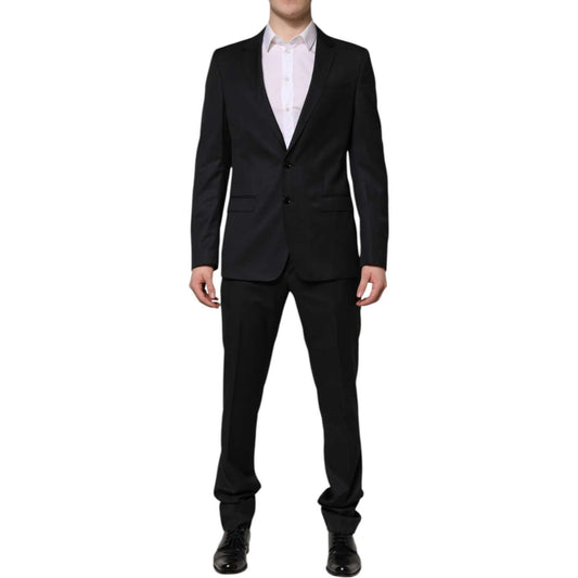 Dolce & Gabbana Dark Gray MARTINI 2 Pc Single Breasted Suit